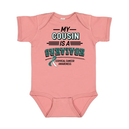 Inktastic My Cousin is a Survivor Cervical Cancer Awareness Gift Baby Boy or Baby Girl Bodysuit
Inktastic My Cousin is a Survivor Cervical Cancer Awareness Gift Baby Boy or Baby Girl Bodysuit