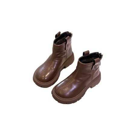 Colisha Children Ankle Boots Back Zipper Leather Boot Round Toe Booties Outdoor Comfort Short Bootie Non-Slip Brown 8C
Colisha Children Ankle Boots Back Zipper Leather Boot Round Toe Booties Outdoor Comfort Short Bootie Non-Slip Brown 8C