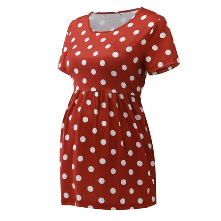Maternity V Neck Shirts Womens Maternity Casual Short Sleeve Dot Print T Shirt Tops Pregnant Tunic Blouse Comfortable Maternity Pants
Maternity V Neck Shirts Womens Maternity Casual Short Sleeve Dot Print T Shirt Tops Pregnant Tunic Blouse Comfortable Maternity Pants
