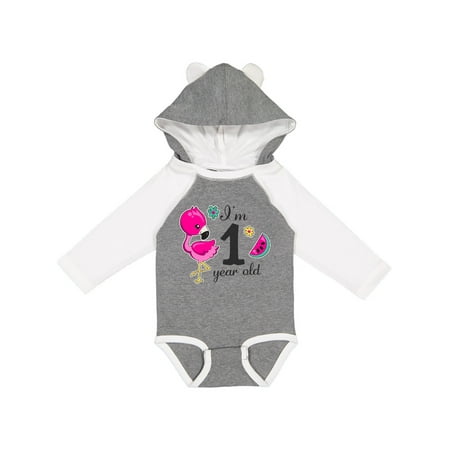 Inktastic I m 1 year old with Flamingo and Flowers Gift Baby Girl Long Sleeve Bodysuit
Inktastic I m 1 year old with Flamingo and Flowers Gift Baby Girl Long Sleeve Bodysuit