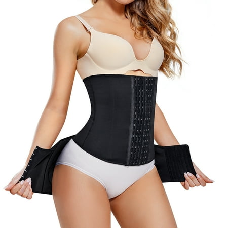 Junlan Women Waist Trainer 2 in 1 Postpartum Belly Wrap Girdle C-section Recovery Belly Belt Pelvis Belt Tummy Control(Black L)
Junlan Women Waist Trainer 2 in 1 Postpartum Belly Wrap Girdle C-section Recovery Belly Belt Pelvis Belt Tummy Control(Black L)