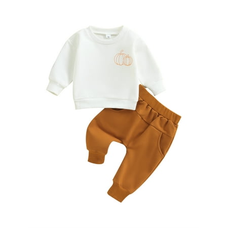 Bagilaanoe 2Pcs Toddler Baby Boy Girl Halloween Outfits Letters Print Long Sleeve Sweatshirt Tops + Sweatpants 6M 12M 18M 24M 3T Kids Long Pants Set
Bagilaanoe 2Pcs Toddler Baby Boy Girl Halloween Outfits Letters Print Long Sleeve Sweatshirt Tops + Sweatpants 6M 12M 18M 24M 3T Kids Long Pants Set