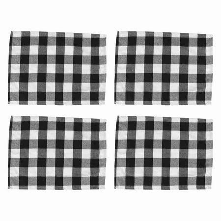 4 Pcs Black White Plaid Placemat Table Mat Tableware Plate Placemat for Daily Placement Farmhouse Decoration Family Dinner Barbecue and Festive Etc
4 Pcs Black White Plaid Placemat Table Mat Tableware Plate Placemat for Daily Placement Farmhouse Decoration Family Dinner Barbecue and Festive Etc