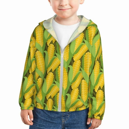 Qekee Corn 1 Print UPF 50+ Kids Sun-Protective Hooded Long Sleeve Rash Guard for Fishing Water Beach Sports -4 Years
Qekee Corn 1 Print UPF 50+ Kids Sun-Protective Hooded Long Sleeve Rash Guard for Fishing Water Beach Sports -4 Years
