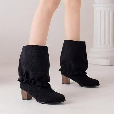 Cathalem Wide Calf over The Knee Boots for Women Leather Thick Heel Women Boots Autumn And Rubber Work Boots for Women Wide Calf Black 8
Cathalem Wide Calf over The Knee Boots for Women Leather Thick Heel Women Boots Autumn And Rubber Work Boots for Women Wide Calf Black 8