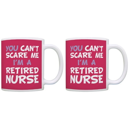 ThisWear Retirement Party Favor Can t Scare Me Retired Nurse 2 Pack Gift 11oz Ceramic Coffee Mugs
ThisWear Retirement Party Favor Can t Scare Me Retired Nurse 2 Pack Gift 11oz Ceramic Coffee Mugs