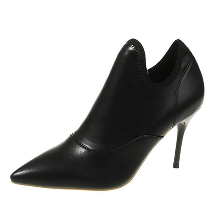 Fsqjgq Tan Boots for Women Under 30 Fashion Women Artificial Leather Solid Color Thin Heels Slip On Short Booties Ponited Toe Shoes Rain Boots Women Size 10 Short Black 37
Fsqjgq Tan Boots for Women Under 30 Fashion Women Artificial Leather Solid Color Thin Heels Slip On Short Booties Ponited Toe Shoes Rain Boots Women Size 10 Short Black 37