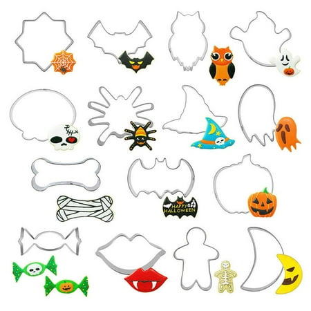 Dido 15PCS Halloween Cookie Cutters Stainless Steel Cookie Mold Set Baking Tools for DIY Halloween Biscuit
Dido 15PCS Halloween Cookie Cutters Stainless Steel Cookie Mold Set Baking Tools for DIY Halloween Biscuit