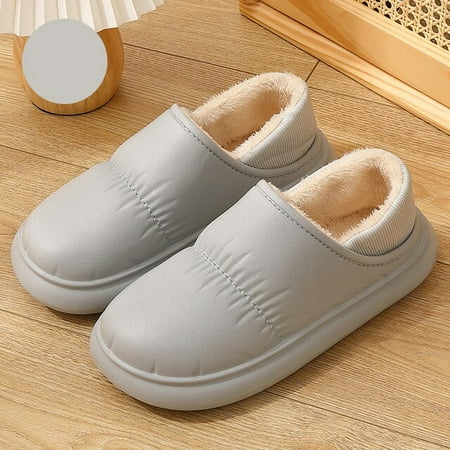 PIKADINGNIS Indoors Winter Women Men Waterproof EVA Warm Fur Slippers Warm Non-Slip Cotton Shoes Outdoor Home Thick Flat Ladies Shoes
PIKADINGNIS Indoors Winter Women Men Waterproof EVA Warm Fur Slippers Warm Non-Slip Cotton Shoes Outdoor Home Thick Flat Ladies Shoes