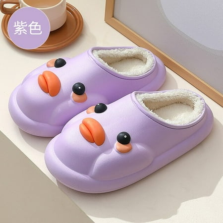 CoCopeanut EVA All-in-one Waterproof Women Slippers Winter New Fluffy Stylish Duck Indoor Outdoor Plush Slippers Thick Sole Non Slip Shoes
CoCopeanut EVA All-in-one Waterproof Women Slippers Winter New Fluffy Stylish Duck Indoor Outdoor Plush Slippers Thick Sole Non Slip Shoes