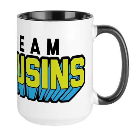 CafePress - Team Cousins Mugs - 15 oz Ceramic Large Mug
