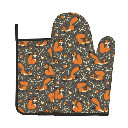 Jgfou Fox And Mushroom Pattern Oven Mitts and Pot Holders Sets Heat Resistant Oven Mittens Soft Lining Extra Thicken Long Kitchen Cotton Oven Glove for Cooking
Jgfou Fox And Mushroom Pattern Oven Mitts and Pot Holders Sets Heat Resistant Oven Mittens Soft Lining Extra Thicken Long Kitchen Cotton Oven Glove for Cooking