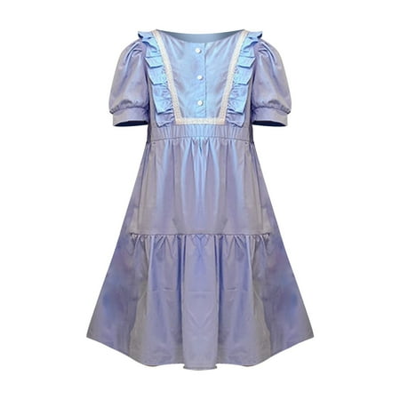 Long Girl Dress Summer New Puff Sleeve Lace School Home Party Blue Girls Fashion Casual Dress Christmas Pageant Dresses for Girls
Long Girl Dress Summer New Puff Sleeve Lace School Home Party Blue Girls Fashion Casual Dress Christmas Pageant Dresses for Girls