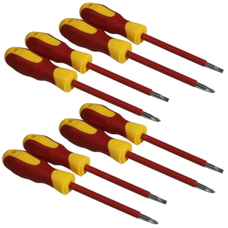 FarDo 8Pcs/Set Screwdriver Set Quenching Treatment High Torque Chrome-vanadium Steel Ergonomic Grip Insulated Screwdriver for Home Appliances
FarDo 8Pcs/Set Screwdriver Set Quenching Treatment High Torque Chrome-vanadium Steel Ergonomic Grip Insulated Screwdriver for Home Appliances