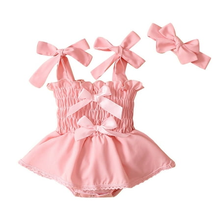 TAIAOJING Baby Romper Bowknot Bodysuit+Headbands Ruffles Girls Sleeveless Girls Romper&Jumpsuit One Piece Outfits 3-6 Months
TAIAOJING Baby Romper Bowknot Bodysuit+Headbands Ruffles Girls Sleeveless Girls Romper&Jumpsuit One Piece Outfits 3-6 Months