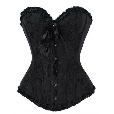 JANSION Women s Bustier Corset Gothic Top Floral Pleated Lace Up Overbust Corset Plus Size Waist Cincher Corsets Shapewear
JANSION Women s Bustier Corset Gothic Top Floral Pleated Lace Up Overbust Corset Plus Size Waist Cincher Corsets Shapewear