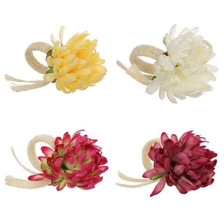 GOODLY Floral Napkin Rings Set of 4 Handmade Napkin Ring Rustic Serviette Ring Holder for Wedding Anniversary Valentine Thanksgiving Table Decor
GOODLY Floral Napkin Rings Set of 4 Handmade Napkin Ring Rustic Serviette Ring Holder for Wedding Anniversary Valentine Thanksgiving Table Decor