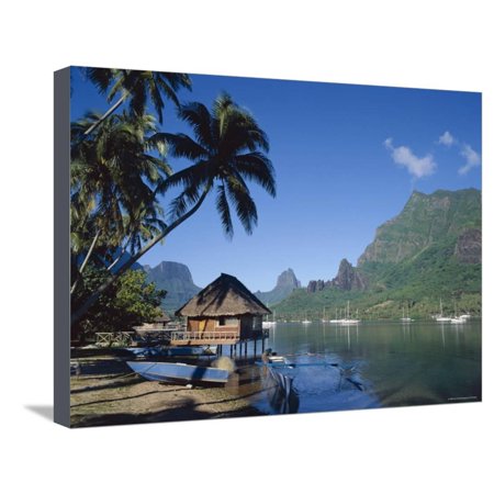 Cook's Bay, Moorea, French Polynesia, South Pacific, Tahiti Stretched Canvas Print Wall Art By Steve Vidler