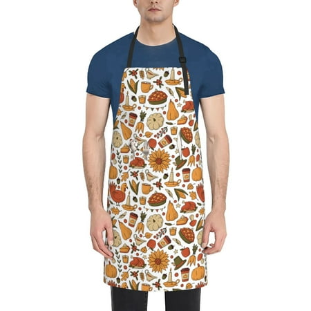 Adobk Aprons Adjustable Bib Aprons with 2 Pockets Cooking Kitchen Chef Apron for Women and Men-Men-Thanksgiving Food
Adobk Aprons Adjustable Bib Aprons with 2 Pockets Cooking Kitchen Chef Apron for Women and Men-Men-Thanksgiving Food