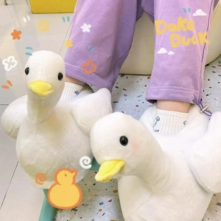 CoCopeanut Cute White Duck Slipper for Women’s Indoor Home High Quality Female Plush Slippers Girls Sister Gifts Kawaii Cute Shoes Slides
CoCopeanut Cute White Duck Slipper for Women’s Indoor Home High Quality Female Plush Slippers Girls Sister Gifts Kawaii Cute Shoes Slides