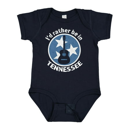Inktastic I d Rather Be in Tennessee Gift Baby Boy or Baby Girl Bodysuit