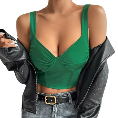 NECHOLOGY Women Inner Top Camisole Wrapped Chest Solid Color Slim Vest Lace Camisole Lingerie for Women Vest Green Medium
NECHOLOGY Women Inner Top Camisole Wrapped Chest Solid Color Slim Vest Lace Camisole Lingerie for Women Vest Green Medium