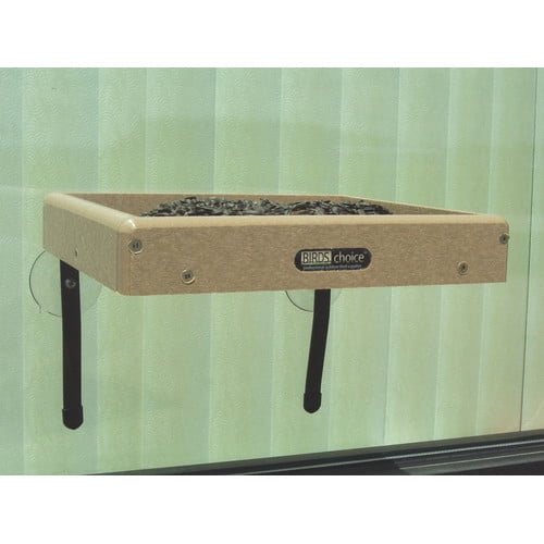 Birds Choice Recycled Window Mount Platform Tray Bird Feeder
