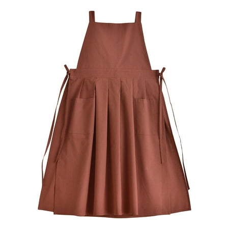 Arvbitana Unisex Solid Color Bandage Halter Pinafore Cotton Blend Waterproof Literature Art Clothing with Pocket Adjustable Apron for Cooking Kitchen
Arvbitana Unisex Solid Color Bandage Halter Pinafore Cotton Blend Waterproof Literature Art Clothing with Pocket Adjustable Apron for Cooking Kitchen