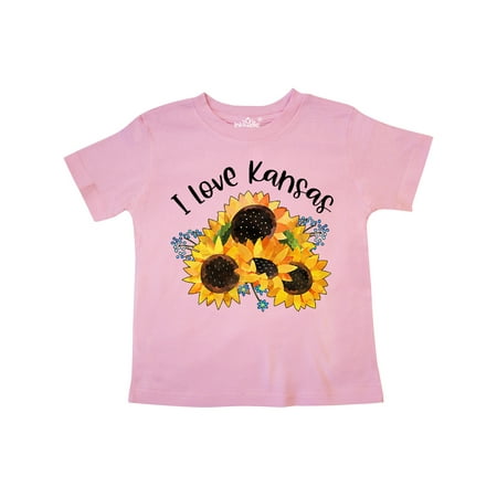 Inktastic I Love Kansas with Sunflowers Gift Toddler Boy or Toddler Girl T-Shirt 
Inktastic I Love Kansas with Sunflowers Gift Toddler Boy or Toddler Girl T-Shirt