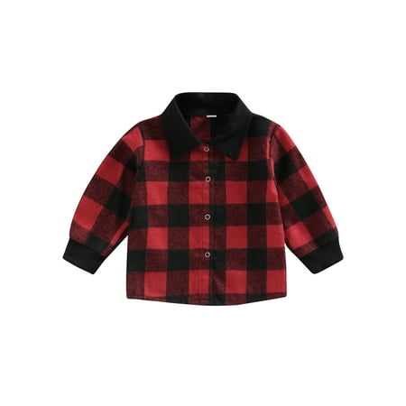 Ma&Baby Boys Girls Plaid Button Down Jacket Long Sleeve Lapel Buffalo Plaid Flannel Outwear Coats
Ma&Baby Boys Girls Plaid Button Down Jacket Long Sleeve Lapel Buffalo Plaid Flannel Outwear Coats