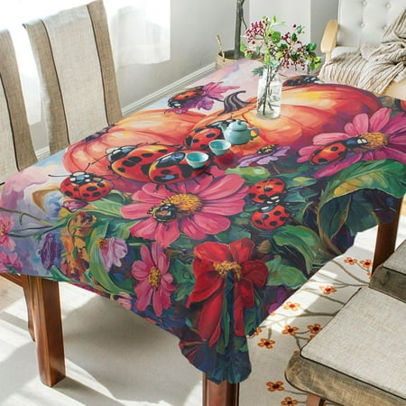 BZSMCE Square Tablecloth Pumpkin Patch Ladybug Parade Pattern Tableclothes
BZSMCE Square Tablecloth Pumpkin Patch Ladybug Parade Pattern Tableclothes
