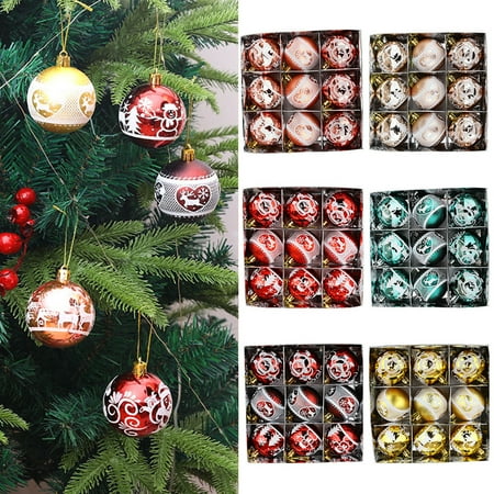 Christmas Ball Pendant Festive Exquisite Ornamental Shiny Xmas Tree Color Painted Balls Decor for Christmas Plastic Red
Christmas Ball Pendant Festive Exquisite Ornamental Shiny Xmas Tree Color Painted Balls Decor for Christmas Plastic Red