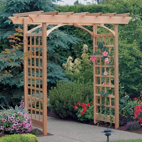 New England Arbors Arcadia 10 Ft. W x 10 Ft. D Cedar Pergola