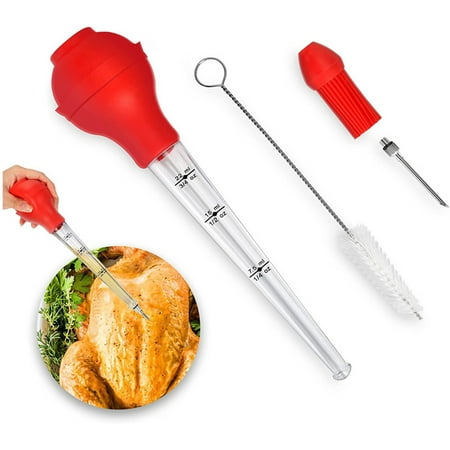 YUNx 1 Set Turkey Baster Scale Design Easy to Clean Portable Turkey Oil Dropper with Cleaning Brush BBQ Supplies
YUNx 1 Set Turkey Baster Scale Design Easy to Clean Portable Turkey Oil Dropper with Cleaning Brush BBQ Supplies