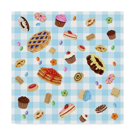 Trademark Fine Art 'Sweets Plaid' Canvas Art by Kimura Designs