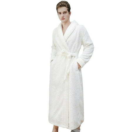 MUSUPER Women Men Winter Fleece Flannel Bathrobe Luxury Shawl Collar Full Length Long Robe Nightgown Sleepwear with Belt Pockets
MUSUPER Women Men Winter Fleece Flannel Bathrobe Luxury Shawl Collar Full Length Long Robe Nightgown Sleepwear with Belt Pockets