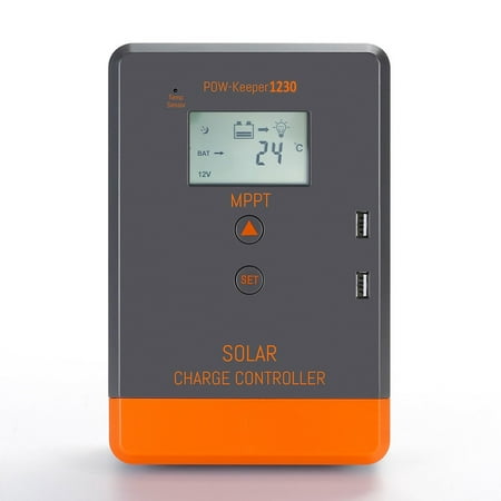 Mppt Solar Charge Controller 12V 24V Auto Battery Regulator 30A Max Lcd Display
