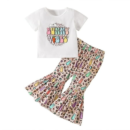 Posh Gift Set Toddler Girls Easter Short Sleeve Cartoon Rabbit Printed T Shirt Pullover Tops Bell Bottoms Pants Kids Outfits Baby Girl Winter Clothes
Posh Gift Set Toddler Girls Easter Short Sleeve Cartoon Rabbit Printed T Shirt Pullover Tops Bell Bottoms Pants Kids Outfits Baby Girl Winter Clothes