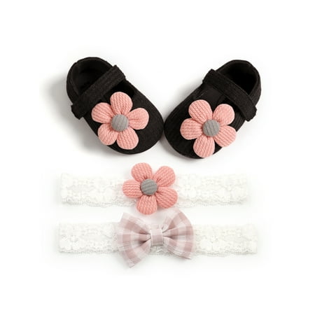 Douhoow 0-18M Newborn Baby Girls Crib Shoes Cotton Flowers Flats Shoes Headband Set
Douhoow 0-18M Newborn Baby Girls Crib Shoes Cotton Flowers Flats Shoes Headband Set