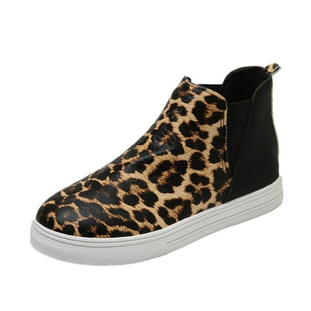 TALKVE Fashion Winter Women Ankle Boots Flat Round Toe Slip On High Top Comfortable Snake Leopard Print Casual Style
TALKVE Fashion Winter Women Ankle Boots Flat Round Toe Slip On High Top Comfortable Snake Leopard Print Casual Style