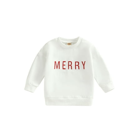Meihuida Toddler Baby Christmas Sweatshirt Long Sleeve Crew Neck Letter Print Pullover Tops
Meihuida Toddler Baby Christmas Sweatshirt Long Sleeve Crew Neck Letter Print Pullover Tops