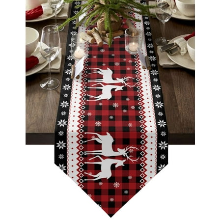 Christmas Winter Elk Snowflakes Red Background Table Runner Desktop Tablecloth Decorations for Home Xmas New Year Ornaments (WXF05901 41x183cm)
Christmas Winter Elk Snowflakes Red Background Table Runner Desktop Tablecloth Decorations for Home Xmas New Year Ornaments (WXF05901 41x183cm)