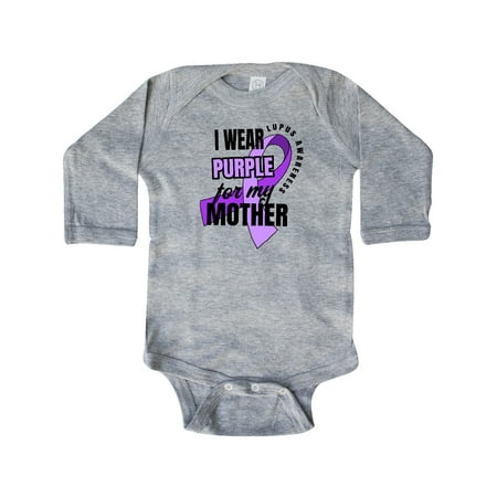 Inktastic I Wear Purple For My Mother Lupus Awareness Gift Baby Boy or Baby Girl Long Sleeve Bodysuit
Inktastic I Wear Purple For My Mother Lupus Awareness Gift Baby Boy or Baby Girl Long Sleeve Bodysuit