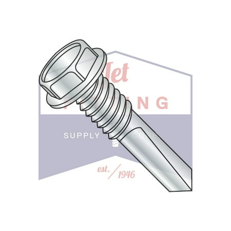 12-24 x 2 1/2 Self-Drilling Screws | Machine Screw Thread | Unslotted Hex Washers Head | #5 Point | Steel | Zinc (Quantity: 1000)
12-24 x 2 1/2 Self-Drilling Screws | Machine Screw Thread | Unslotted Hex Washers Head | #5 Point | Steel | Zinc (Quantity: 1000)