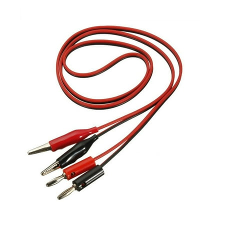 4Mm Banana Plug Rotating Crocodile Clamping Line 2 Plug To 2 Clamps 1 Meter Long
4Mm Banana Plug Rotating Crocodile Clamping Line 2 Plug To 2 Clamps 1 Meter Long