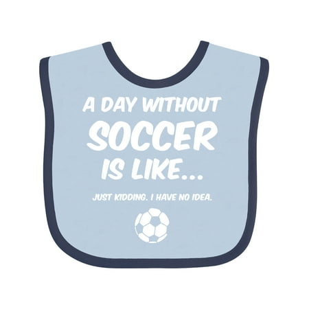 Inktastic Day Without Soccer 2 Gift Baby Boy or Baby Girl Bib