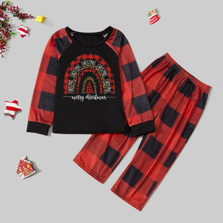 ERTUTUYI Fashion Kids Sleepwear For Christmas Family Matching Pajamas Christmas Rainbow Leopard Print Pjs Plaid Long Sleeve Tops And Pants Soft Casusal Holiday Sleepwear Black 90
ERTUTUYI Fashion Kids Sleepwear For Christmas Family Matching Pajamas Christmas Rainbow Leopard Print Pjs Plaid Long Sleeve Tops And Pants Soft Casusal Holiday Sleepwear Black 90