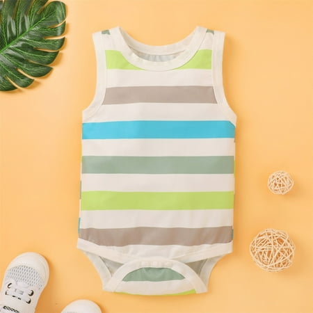 RPVATI Baby Unisex Bodysuit Sleeveless Letter Printed Bodysuits Infant Cartoon Summer Clothes 0-12M
RPVATI Baby Unisex Bodysuit Sleeveless Letter Printed Bodysuits Infant Cartoon Summer Clothes 0-12M