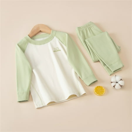 ATOGUTA Thermal Underwear for Kids Long Johns Kids Pajamas Pjs Green Size 2T-13
ATOGUTA Thermal Underwear for Kids Long Johns Kids Pajamas Pjs Green Size 2T-13