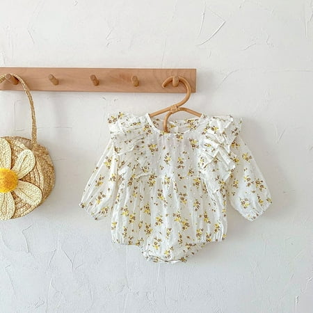 DancePeanut Infant Baby Girls Jumpsuit Korean Flying Sleeve Ruffles Floral Solid Color Jumpsuit Girls Cotton Sweet Romper Clothes Bodysuit
DancePeanut Infant Baby Girls Jumpsuit Korean Flying Sleeve Ruffles Floral Solid Color Jumpsuit Girls Cotton Sweet Romper Clothes Bodysuit